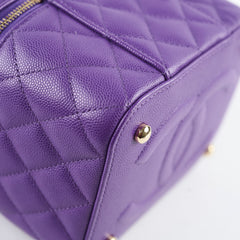 Chanel Vanity Purple Caviar Crossbody