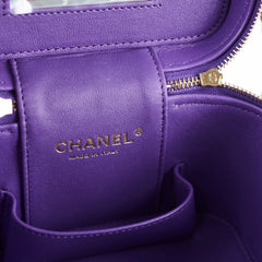 Chanel Vanity Purple Caviar Crossbody