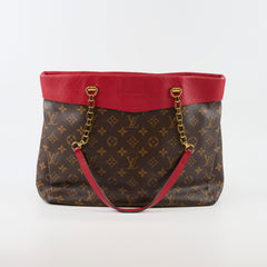 Louis Vuitton Pallas Shopper Monogram Red
