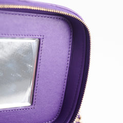 Chanel Vanity Purple Caviar Crossbody