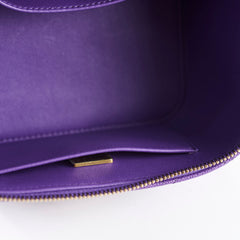 Chanel Vanity Purple Caviar Crossbody
