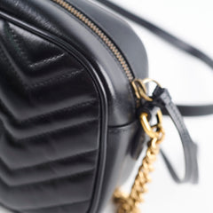 Gucci Marmont Camera Black Crossbody Bag