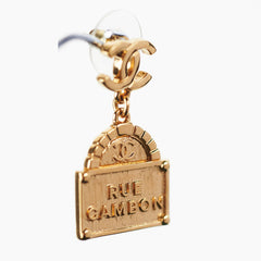 Chanel Gold Cambon Earrings