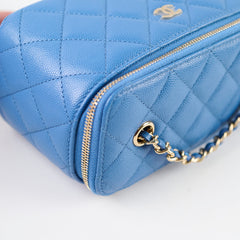 Chanel Vanity Blue Caviar