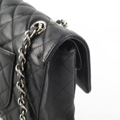 Chanel Classic Flap Medium/Large M/L Caviar Black- Series 13