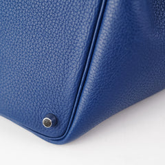 Hermes Picotin 18 Clemence Deep Blue/Anemone