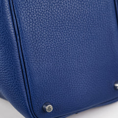 Hermes Picotin 18 Clemence Deep Blue/Anemone