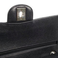 Chanel Classic Flap Medium/Large M/L Caviar Black- Series 13