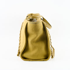 Chanel Deauville Small Green/Gold Tote