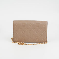 Louis Vuitton Vavin Wallet on Chain WOC Beige