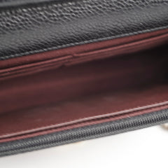 Chanel Caviar Wallet on Chain WOC Black GHW