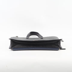 Prada Saffiano Leather Briefcase Crossbody Black