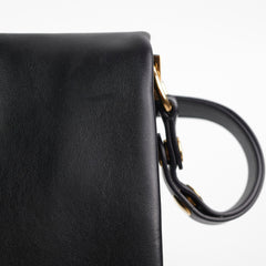 Celine Blade Leather Shoulder Bag Black