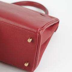 Hermes Kelly 28 EverColour Rogue Grenat - X Stamp