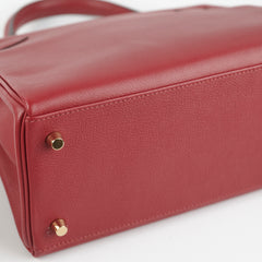 Hermes Kelly 28 EverColour Rogue Grenat - X Stamp