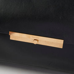 Celine Blade Leather Shoulder Bag Black