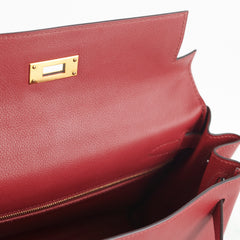 Hermes Kelly 28 EverColour Rogue Grenat - X Stamp