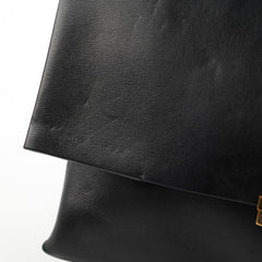 Celine Blade Leather Shoulder Bag Black