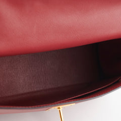 Hermes Kelly 28 EverColour Rogue Grenat - X Stamp