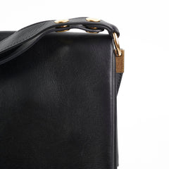 Celine Blade Leather Shoulder Bag Black