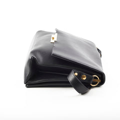 Celine Blade Leather Shoulder Bag Black
