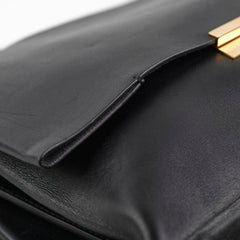 Celine Blade Leather Shoulder Bag Black