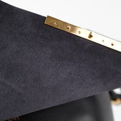 Celine Blade Leather Shoulder Bag Black