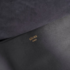 Celine Blade Leather Shoulder Bag Black