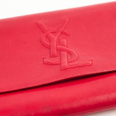 Saint Laurent Red Large Clutch