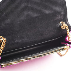 Saint Laurent Envelope Wallet On Chain WOC Metallic Pink