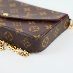 Louis Vuitton Monogram Felicie Monogram Fuschia Interior