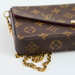 Louis Vuitton Monogram Felicie Monogram Fuschia Interior