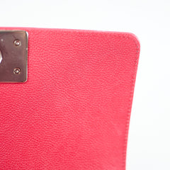 Chanel Small Boy Caviar in Red