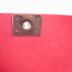 Chanel Small Boy Caviar in Red