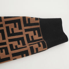 Fendi Long Monogram Knit Dress (Size 42)