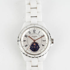 Chanel J12 38mm Moon Phase White Ceramic Watch