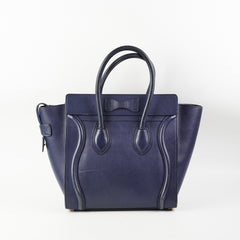 Celine Micro Luggage Bag Navy