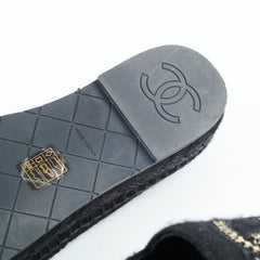 Chanel Espadrille Black Size 40