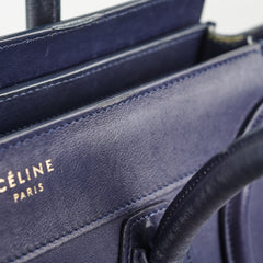 Celine Micro Luggage Bag Navy
