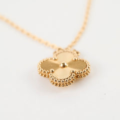 Van Cleef and Arpels Vintage Alhambra Guilloche Necklace