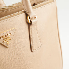 Prada Large Galleria Saffiano Beige Bag
