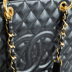 Chanel GST Caviar Black GHW