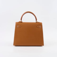 Hermes Kelly 25 Epsom Gold - Stamp A
