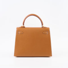 Hermes Kelly 25 Epsom Gold - Stamp A