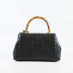 Gucci Queen Margaret Top Handle Bamboo Black