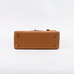 Hermes Kelly 25 Epsom Gold - Stamp A