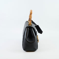 Gucci Queen Margaret Top Handle Bamboo Black