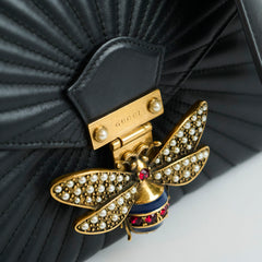Gucci Queen Margaret Top Handle Bamboo Black
