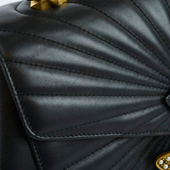 Gucci Queen Margaret Top Handle Bamboo Black