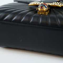 Gucci Queen Margaret Top Handle Bamboo Black